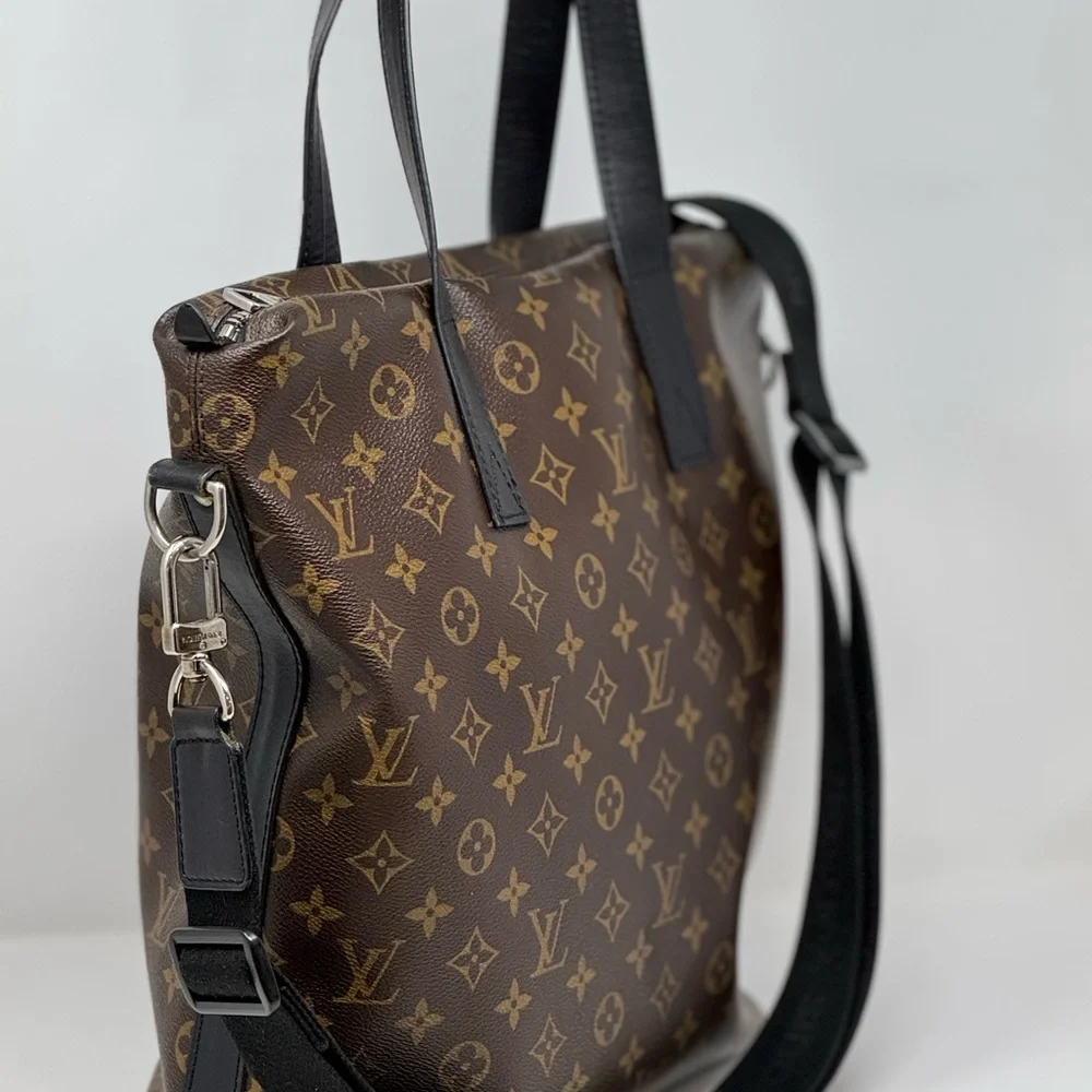 💯Authentic LOUIS VUUTTON Monogram Macassar Canvas Davis Tote Bag